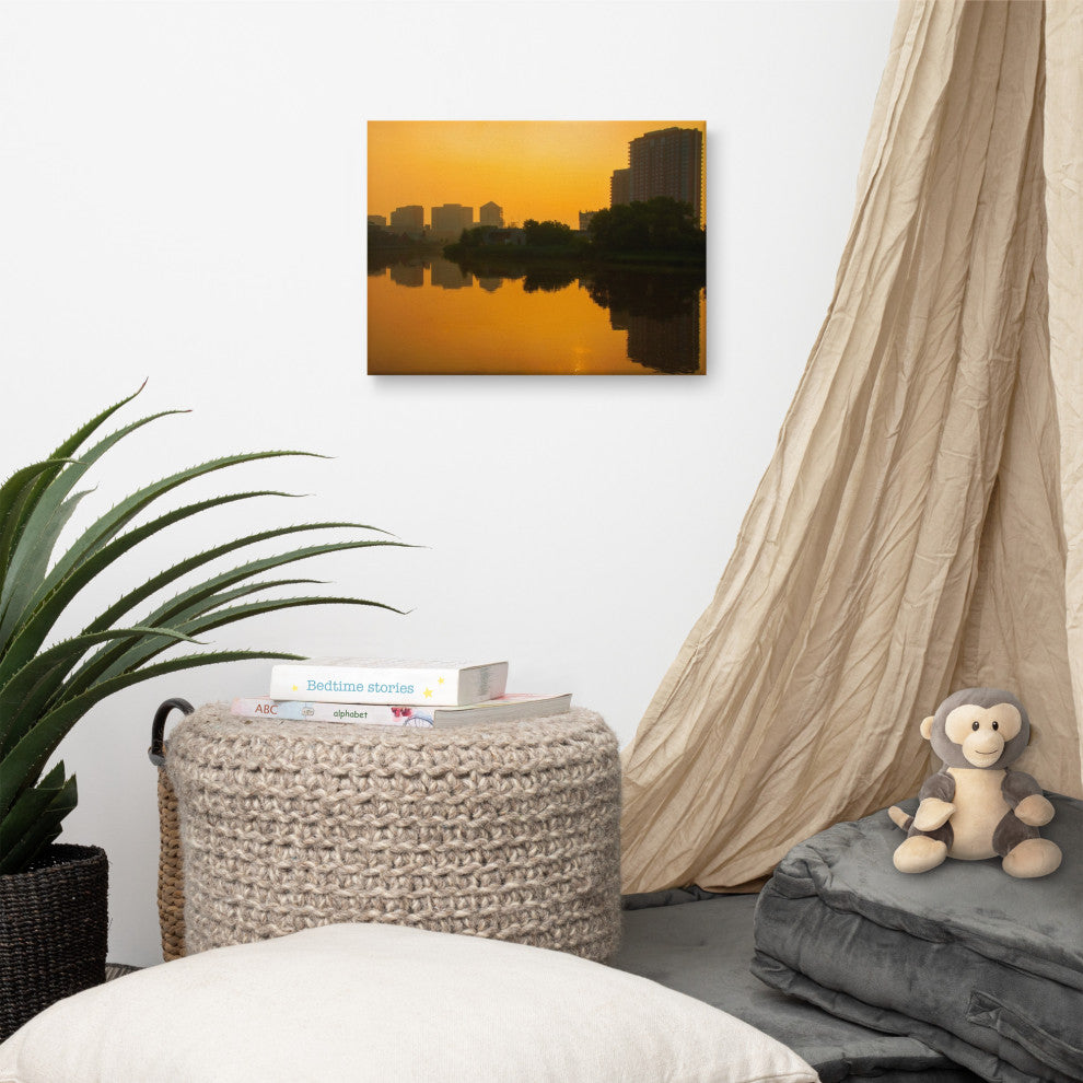 Wilmington at Sunrise Landscape Photography Canvas Wall Art Print, 12" X 16"