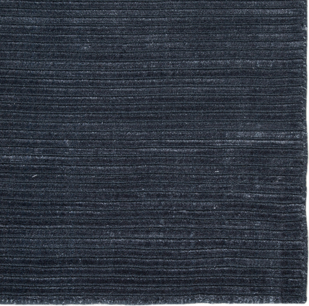 Jaipur Living Basis Handmade Solid Dark Blue Area Rug 9'X12'