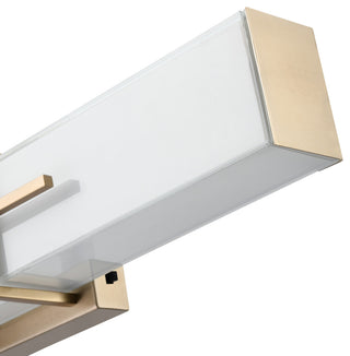 Tocco LED Light 24 in. Modern Gold Vanity Light