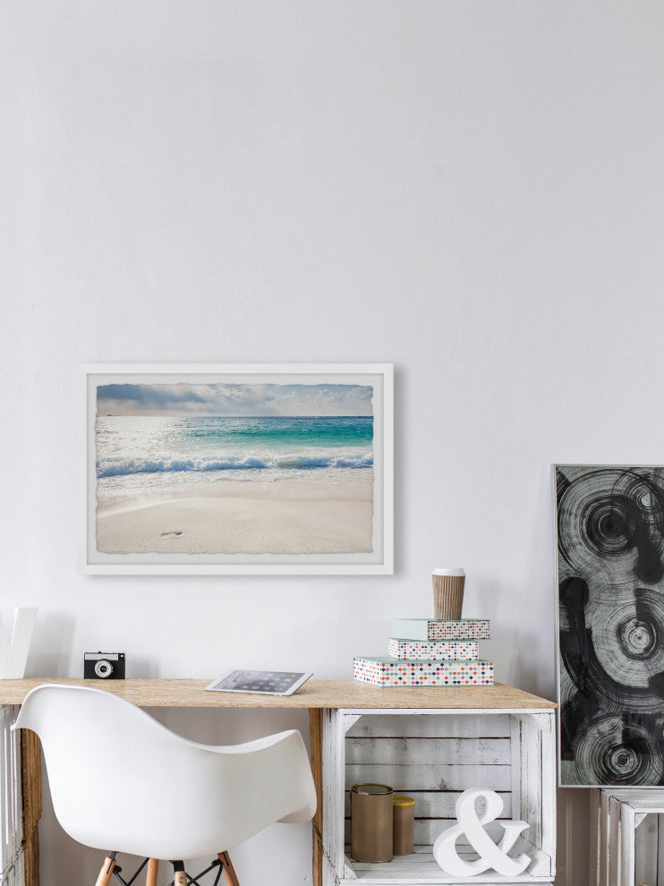 "Today's a Beach Day" Framed Painting Print, 18x12