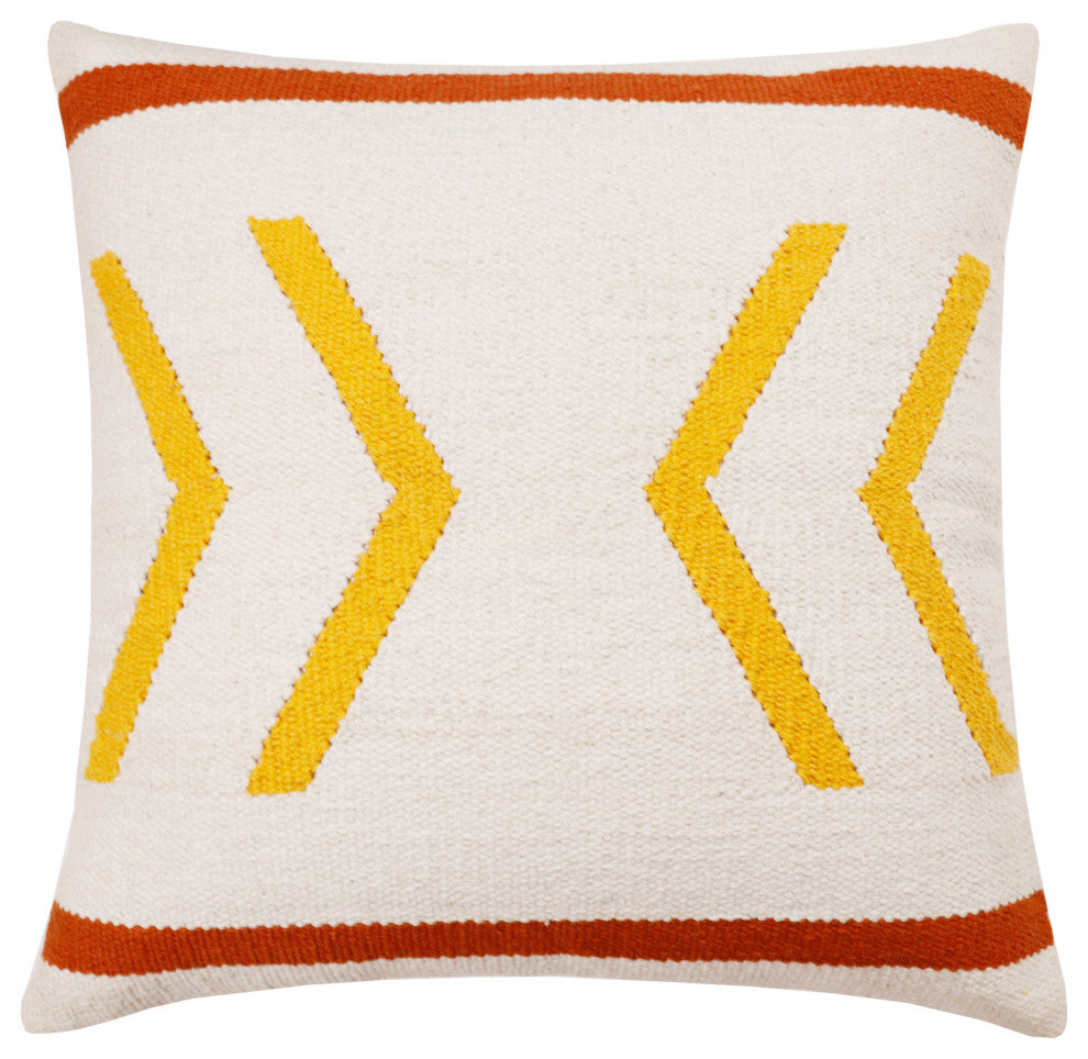 Southwestern Woven Geometric Chevron Throw Pillow, 20" x 20"