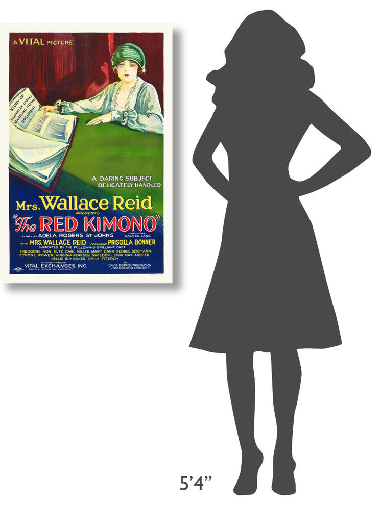 "The Red Kimono" Stretched Canvas Giclee by Hollywood Photo Archive, 24x36"