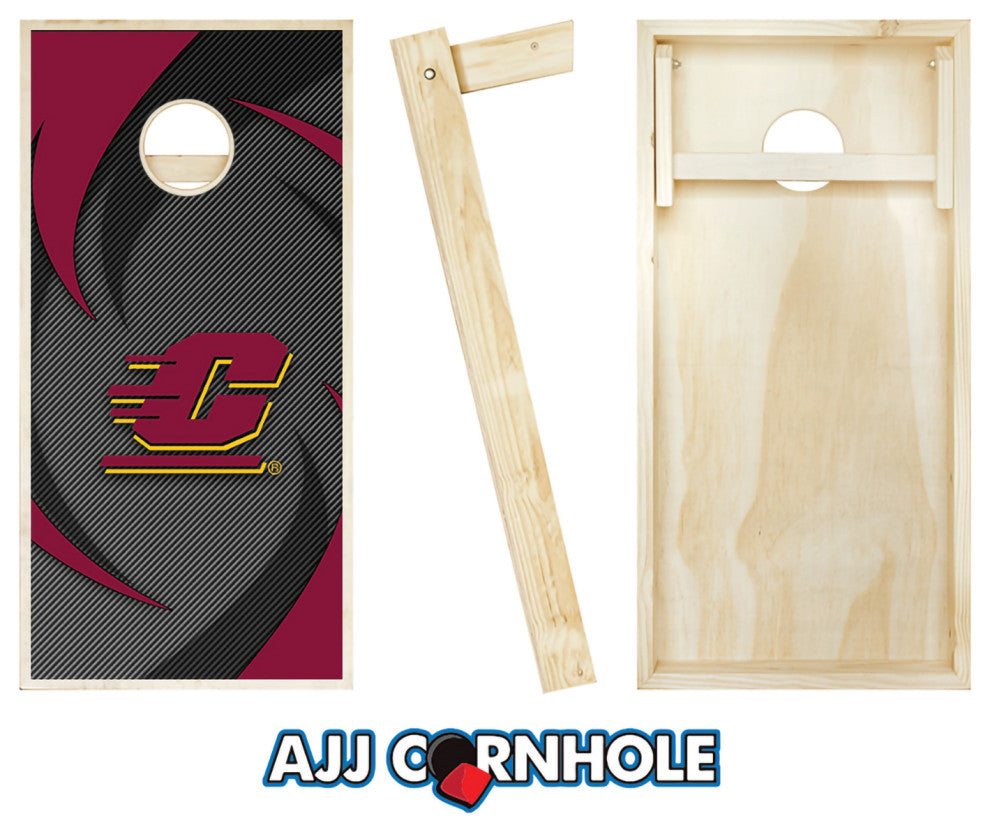 Central Michigan Swoosh Cornhole Set