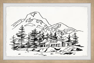 "Majestic Mountains" Framed Painting Print, 36x24