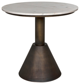Joseph Side Table, Aged Brass
