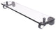 Pacific Grove 22" Glass Shelf with Dotted Accents, Matte Gray