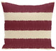 Twisted Stripe Stripe Print Pillow, Cranberry, 20"x20"