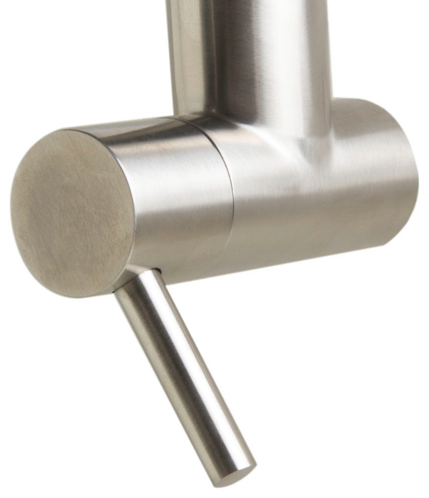 ALFI brand AB5019-BSS Brushed Stainless Steel Retractable Pot Filler Faucet