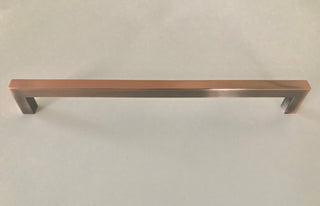 Celeste Square Bar Pull Cabinet Handle Antique Copper Stainless 12mm, 24"