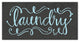 Calligraphy Style Laundry Canvas Wall Art, 10x20