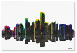 'Jersey City, New Jersey Skyline' Canvas Art by Marlene Watson