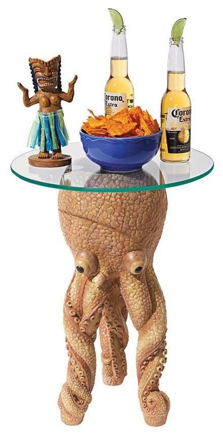 Octopus Glass Topped Table