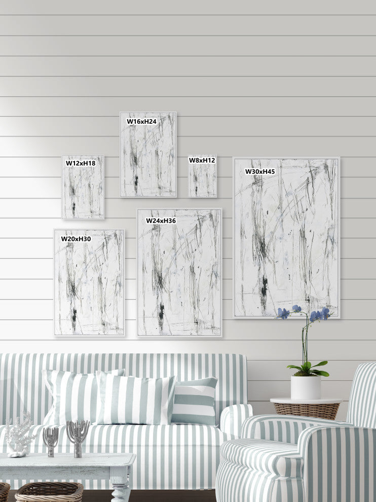 "Calm Energy" Floater Framed Painting Print on Canvas