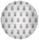 Bunny Fluffle Easter Chenille Rug, Explorer Blue, 5' Round