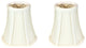 Royal Designs True Bell Basic Lamp Shade, Flame Clip Fitter, Eggshell, Set of 2