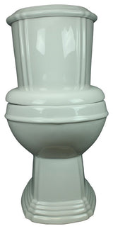 13752 Toilet White Sheffield Round Dual Top Flush, White