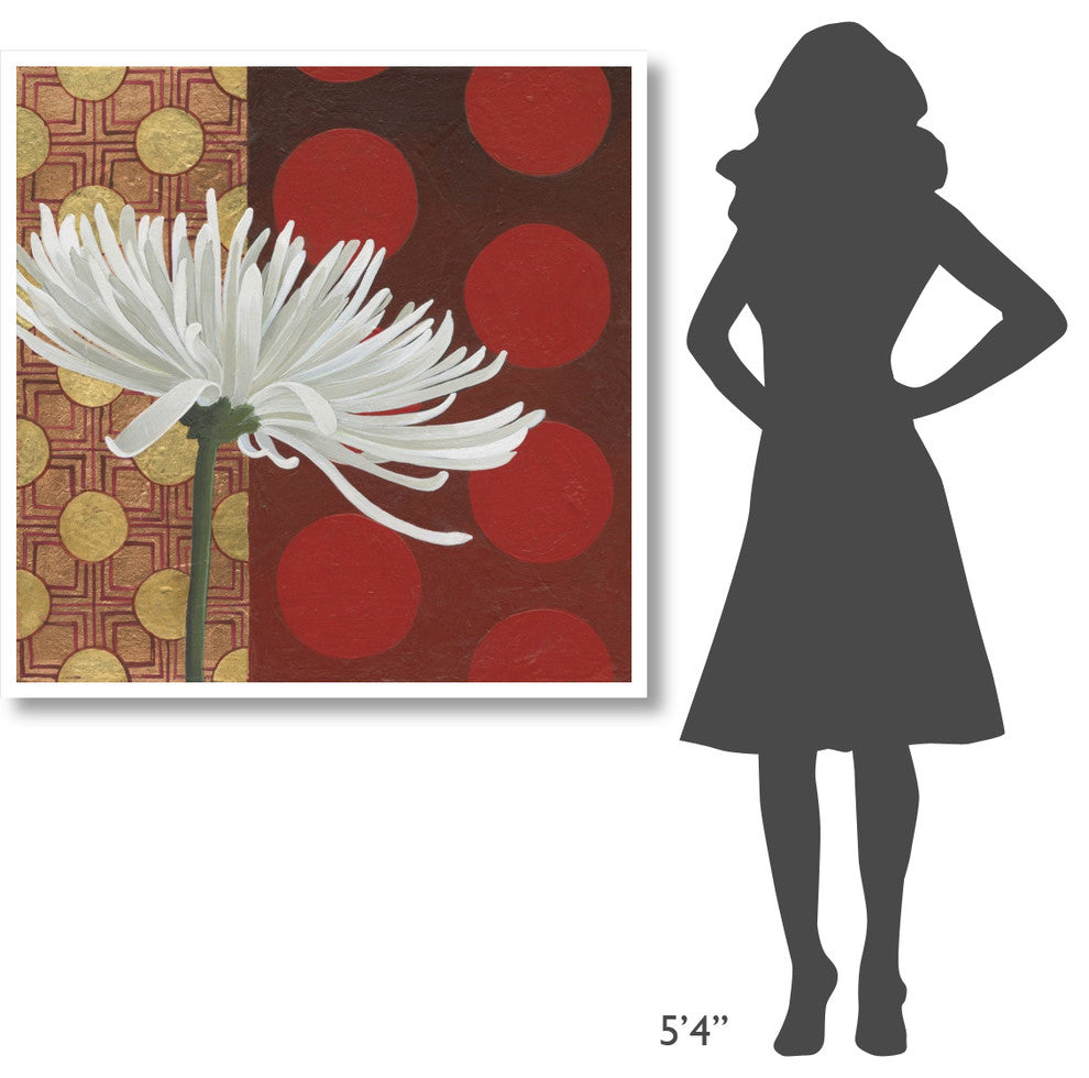 "Morning Chrysanthemum I" Digital Paper Print by Kathrine Lovell, 42"x42"