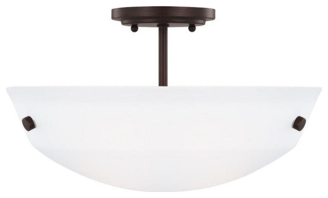 Kerrville 2-Light Semi-Flush Convertible Pendant Bronze