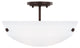 Kerrville 2-Light Semi-Flush Convertible Pendant Bronze