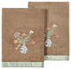 Linum Home Textiles 100% Turkish Cotton STELLA 2PC Embellished Bath Towel Set