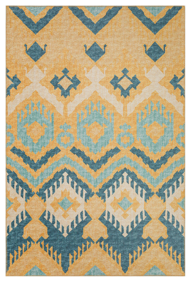 Indoor/Outdoor Sedona SN2 Marigold Machine Washable 8' x 10' Rug