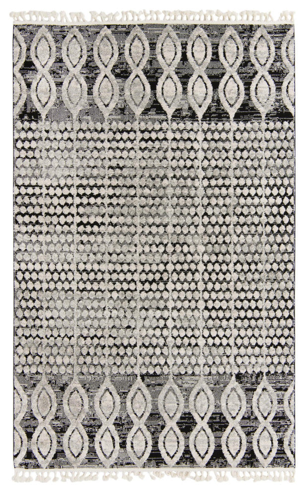 Unique Loom Cherokee Asheville Area Rug, Charcoal, 5' 3 X 8' 0 Rectangular