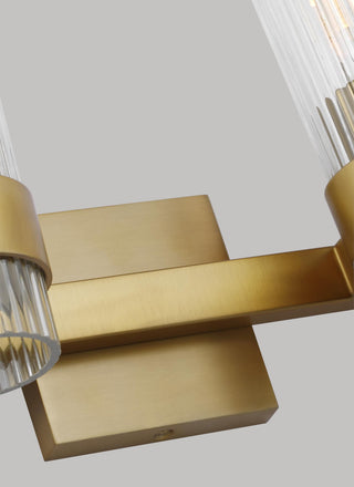 Geneva 4-Light Vanity, Burnished Brass