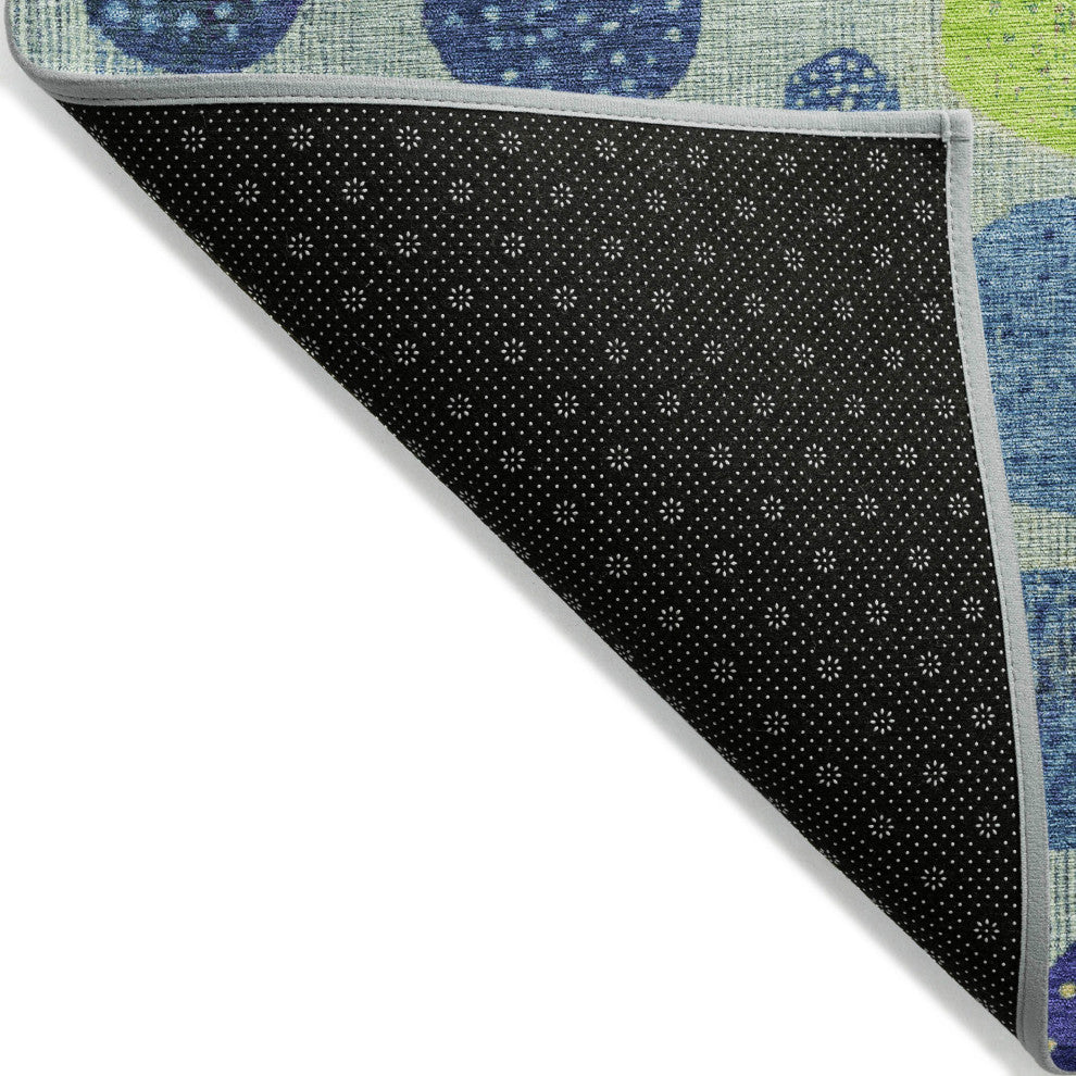 Machine Washable Indoor/Outdoor Chantille ACN1899 Navy 8' x 10' Rug