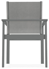 Tribeca Sling Outdoor Stackable Armchair, Alloy/Graphite