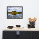 Autumn Reflections Rural Landscape Framed Photo Paper Wall Art Prints, Black, 12" X 16"