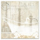 Vintage Carte Postal Tub, Plaque, 12"x12"