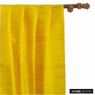 Bright Yellow Silk Dupioni Fabric By The Yard, 6 Yards For Curtain, Dress