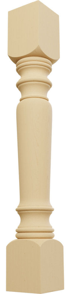 Legacy Tapered Cabinet Column (Top Block: 6", Bottom Block: 7"), Alder