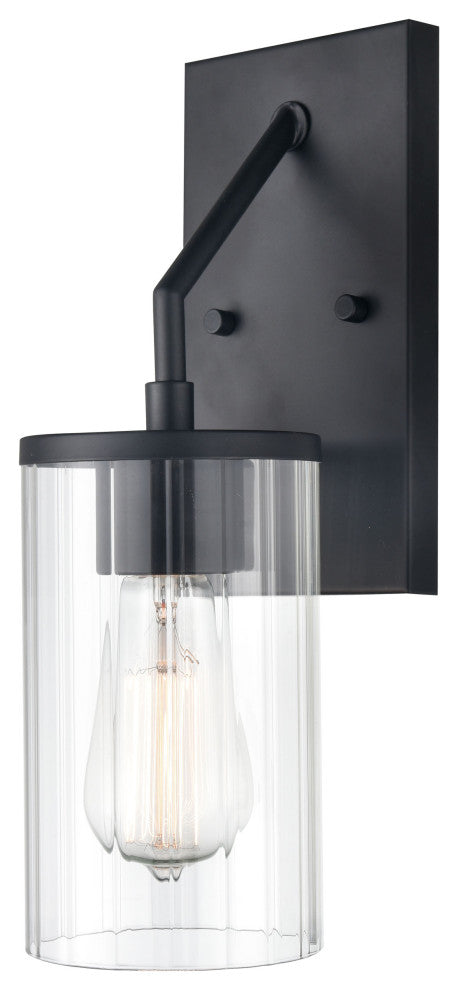 Beverlly 1 Light 4.7" Matte Black Sconce