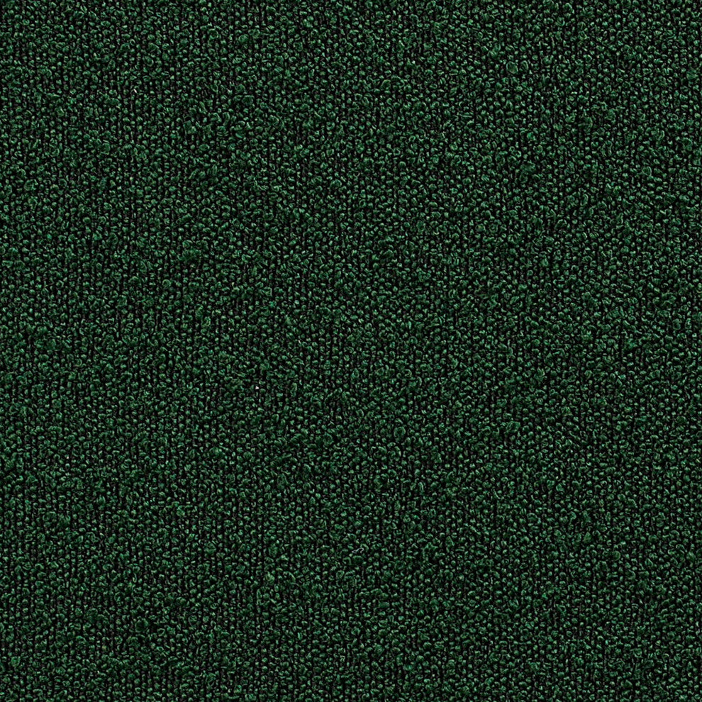 Ollie Black Boucle Fabric Straight Modular Sofa, Green, 2-Piece: 2 Corner Chair