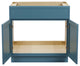 Vanity Art Birch Plywood Single Base Storage Cabinet, Sea Green, 33"
