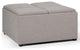 Avalon Square Coffee Table Storage Ottoman