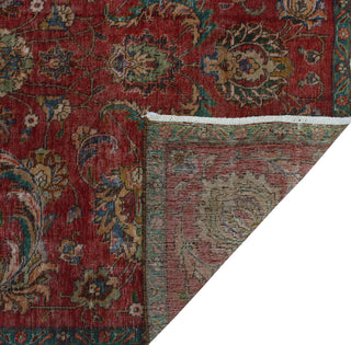 Fine Vintage Distressed Asuman Red Rug