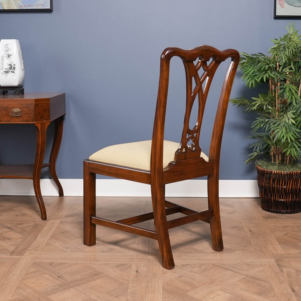 Simple Chippendale Style Side Chair