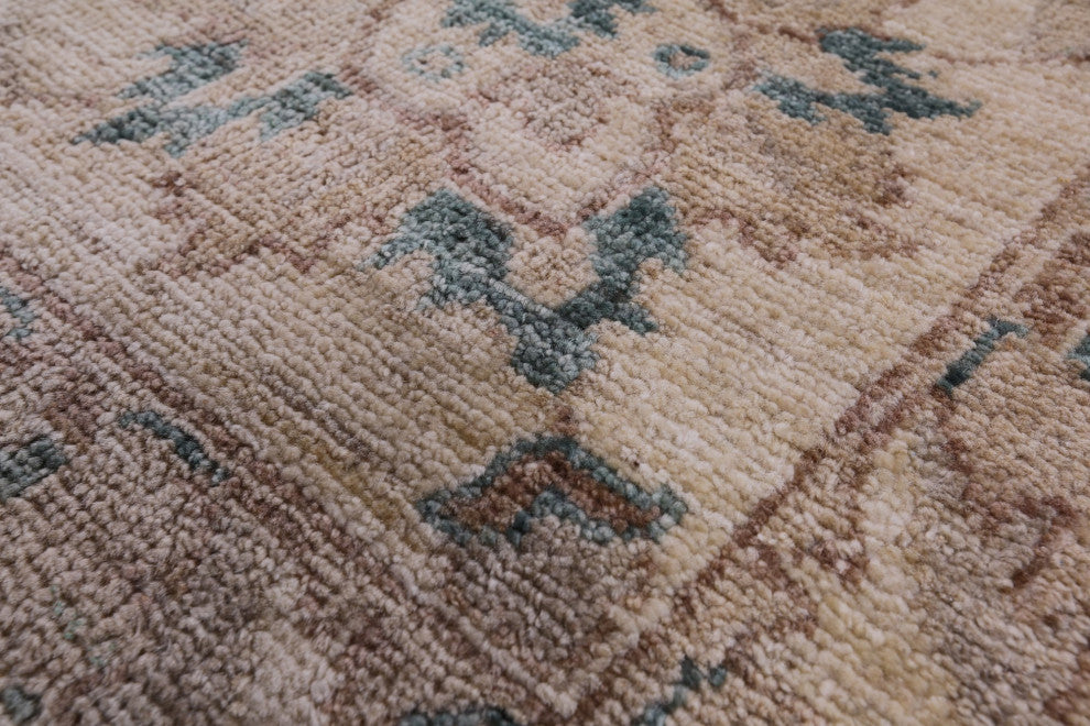 Handmade Peshawar Wool Rug 8' 10" X 11' 5" Q11383