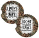 I Don't Take Orders Brown Cheetah Snarky Coasters for Car Cup Holders Set of 2