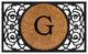 Armada Circle Monogram Doormat 18"x30", Letter G