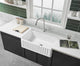 Single Bowl Solid Surface Reversible Kitchen Sink, 33"