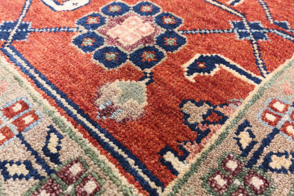 10' Square Heriz Serapi Hand Knotted Wool Rug - Q15995