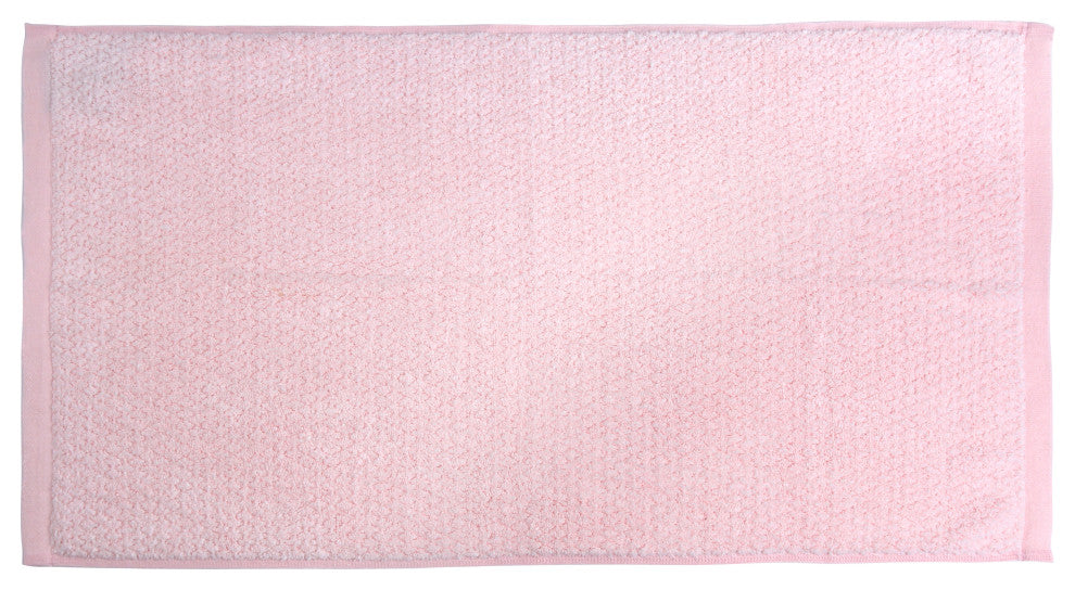 Everplush Diamond Jacquard Hand Towel Set, 4-Pack, Pale Pink