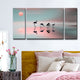 Ready2HangArt 'Family Flamingos' 3-Piece Canvas Wall Decor Set
