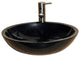 V-VR18 Black Granite Polished Vessel Sink