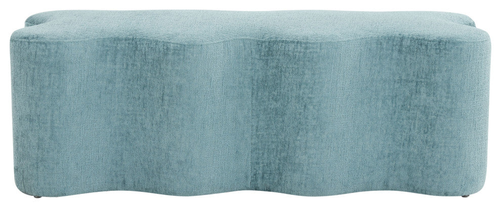 Safavieh Couture Jacqualessa Chenille Bench, Blue