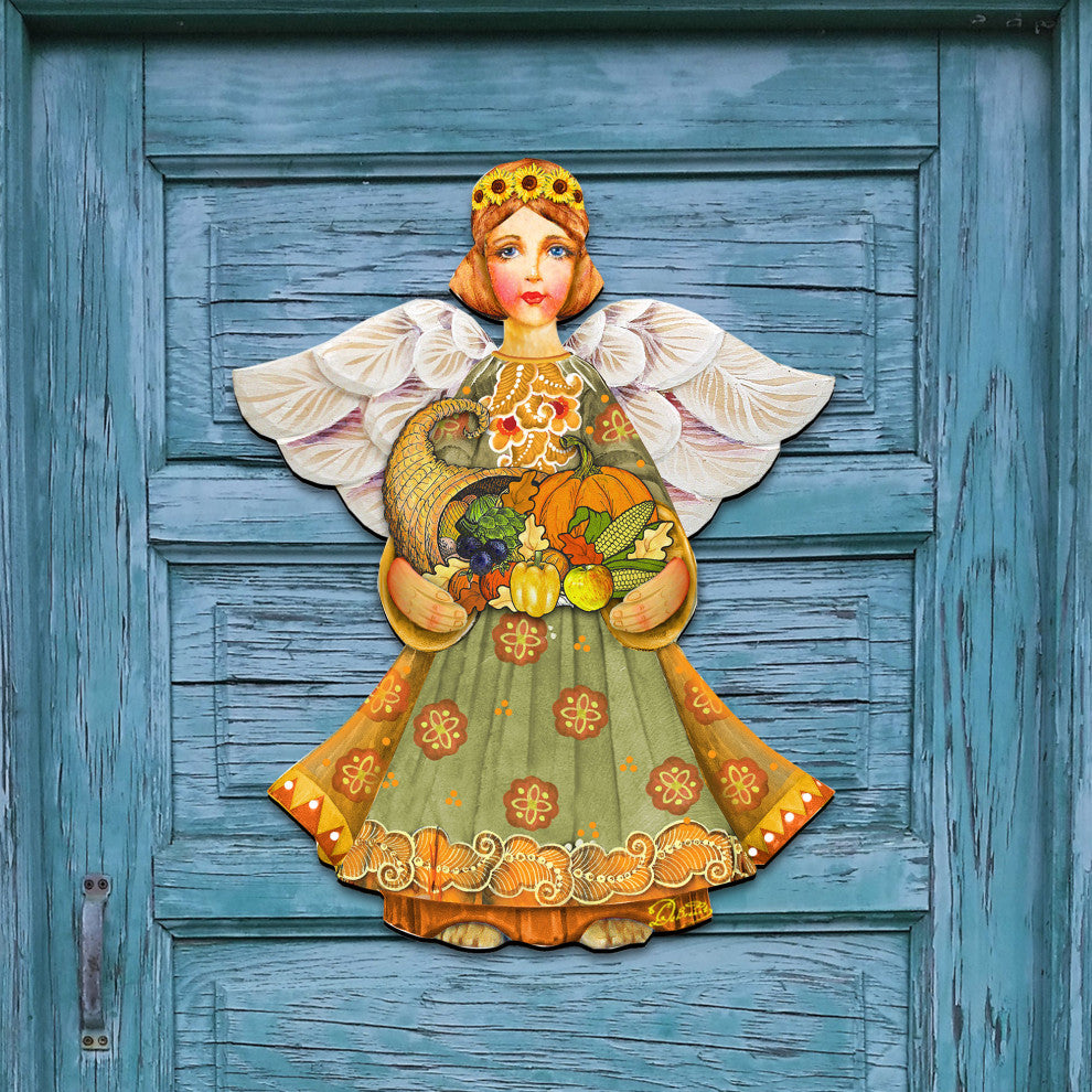 Fall Angel Door Hanger