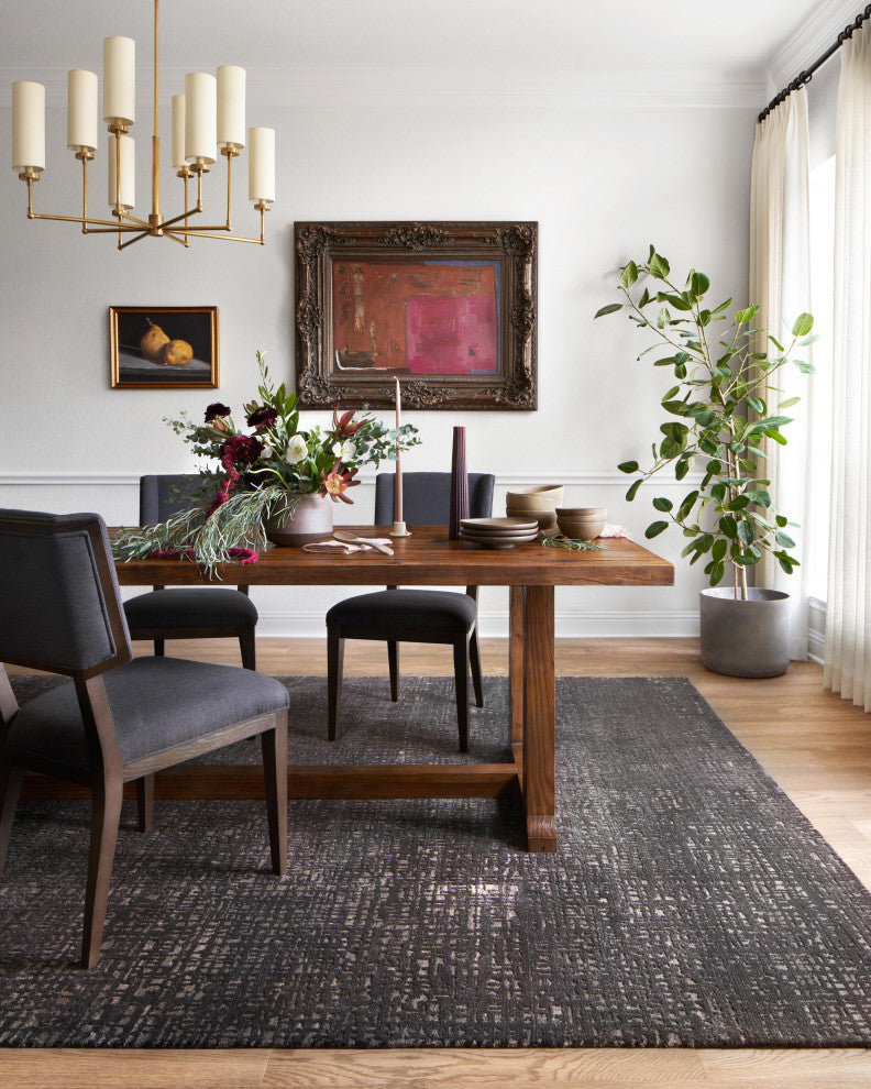Loloi Atlas Black / Bark 2'-0" x 3'-0" Area Rug